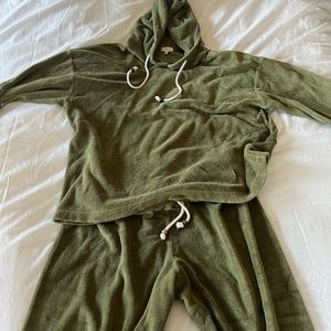 Donni Terry Gem Hoodie and Sweatpants set